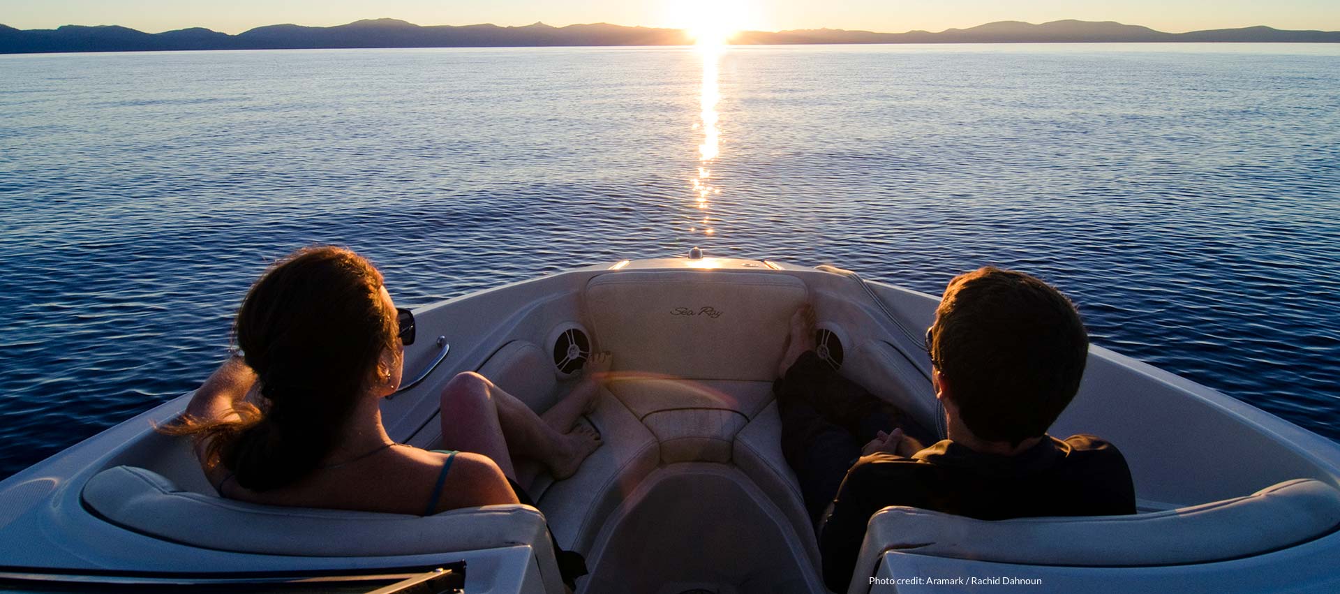 people boating at Lake Tahoe